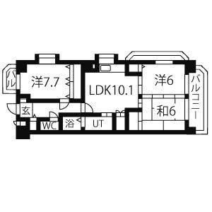 3LDK 間取り図