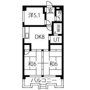 3LDK 間取り図