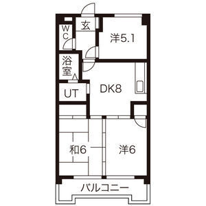 3LDK 間取り図