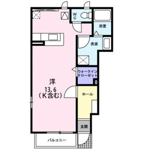 ワンルーム 間取り図