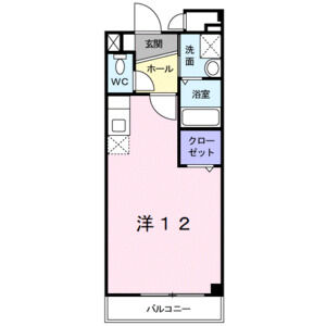 ワンルーム 間取り図