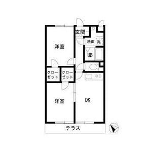 2DK 間取り図