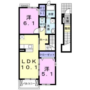 2LDK 間取り図