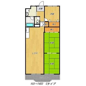 3LDK 間取り図