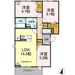3LDK 間取り図