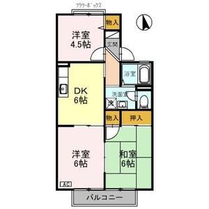 3DK 間取り図