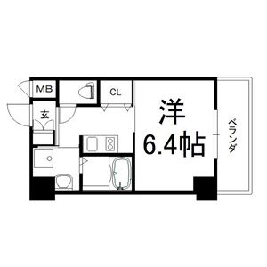 1K 間取り図