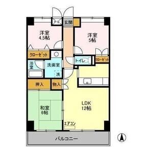 3LDK 間取り図