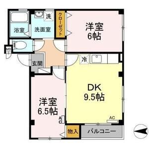 2DK 間取り図