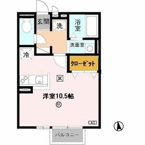ワンルーム 間取り図