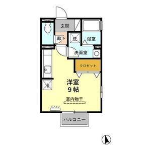 ワンルーム 間取り図