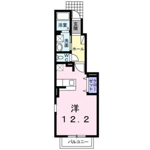 ワンルーム 間取り図