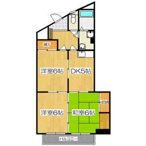 3DK 間取り図