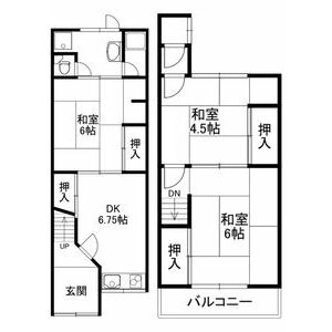 3DK 間取り図