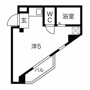 ワンルーム 間取り図