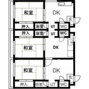 5DK 間取り図