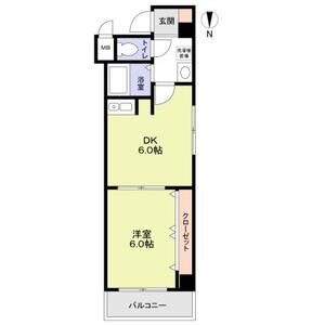 1DK 間取り図