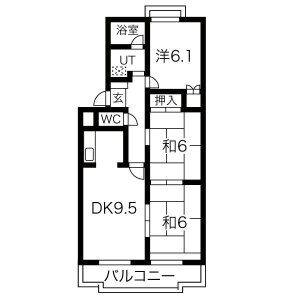 3LDK 間取り図