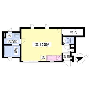 ワンルーム 間取り図