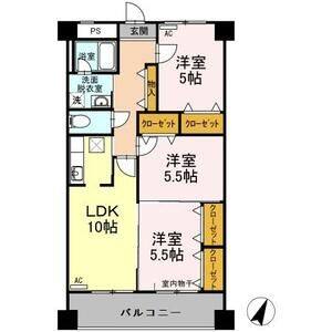 3LDK 間取り図