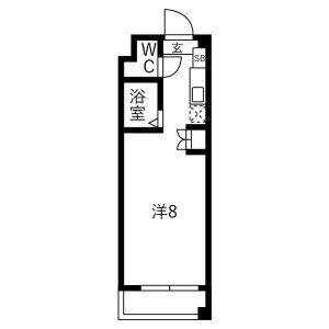ワンルーム 間取り図