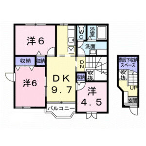 3LDK 間取り図