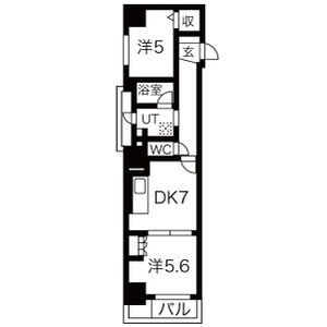 2DK 間取り図