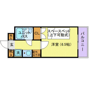 1K 間取り図