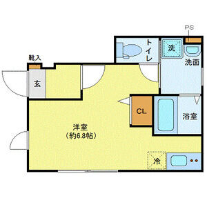 ワンルーム 間取り図
