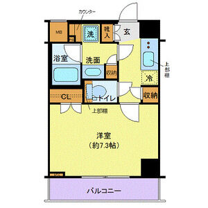 1K 間取り図