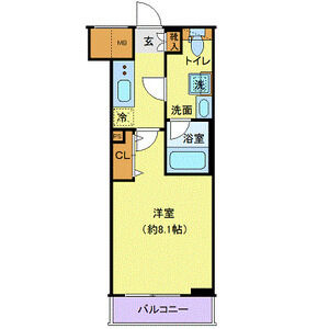 1K 間取り図