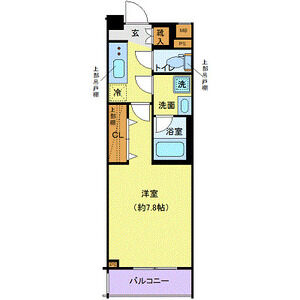 1K 間取り図