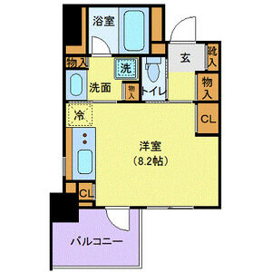 ワンルーム 間取り図