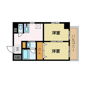 2K 間取り図