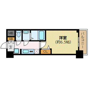 1K 間取り図