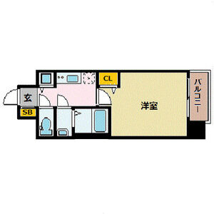 1K 間取り図