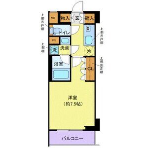 1K 間取り図