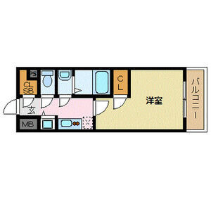 1K 間取り図