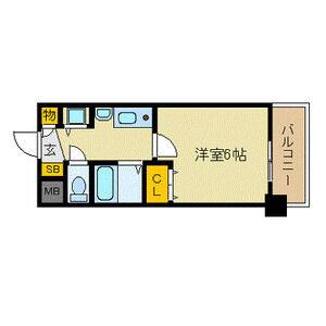 1K 間取り図