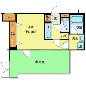 1K 間取り図