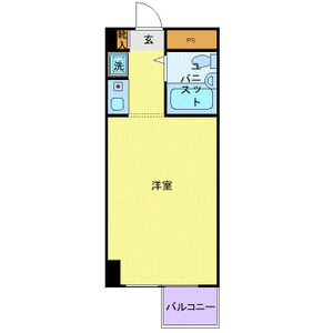 ワンルーム 間取り図
