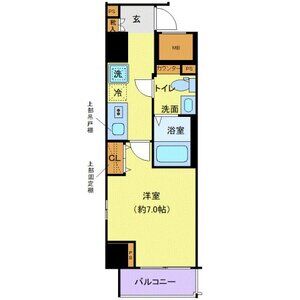 1K 間取り図