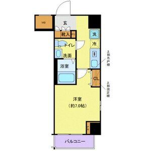 1K 間取り図