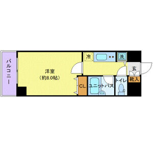1K 間取り図
