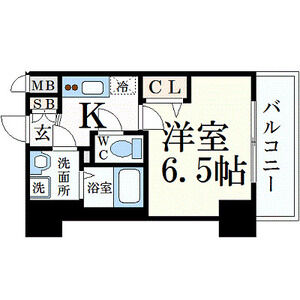1K 間取り図