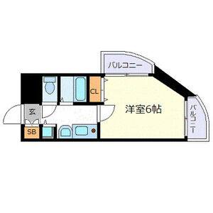 1K 間取り図