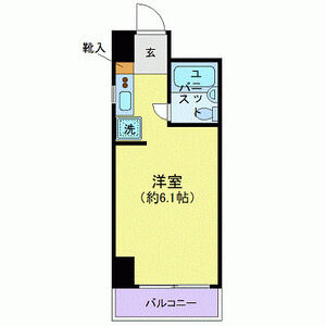 ワンルーム 間取り図