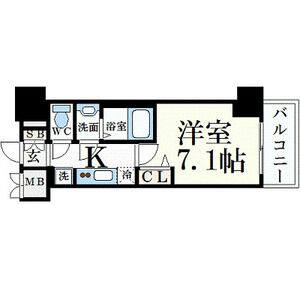 1K 間取り図