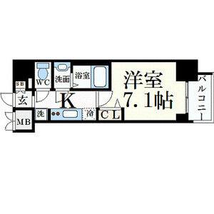 1K 間取り図