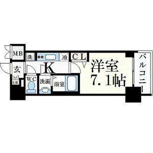 1K 間取り図